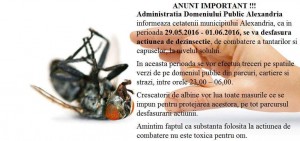 ANUNT IMPORTANT_ACTIUNE DE DEZINSECTIE